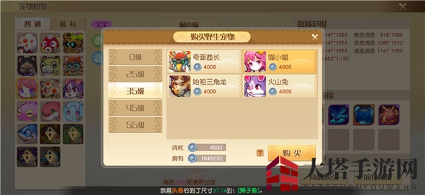 《梦想新大陆》新手前期宠物选择培养攻略