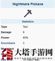 《泰拉瑞亚》噩梦镐：挖掘肉山前的珍稀材料必备神器