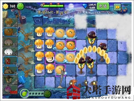 《植物大战僵尸2》黑暗时代第二十五关攻略