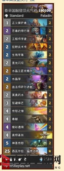 《炉石传说》拉斯塔哈2019年1月T1八套卡组汇总