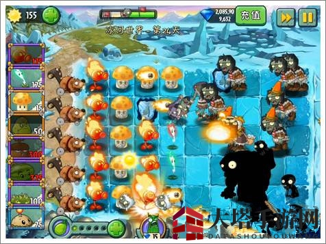 《植物大战僵尸2》冰河世界第二十四关攻略
