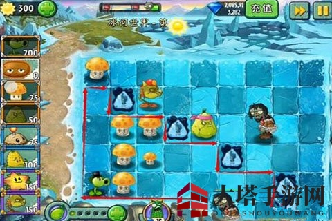 《植物大战僵尸2》冰河世界第三关攻略