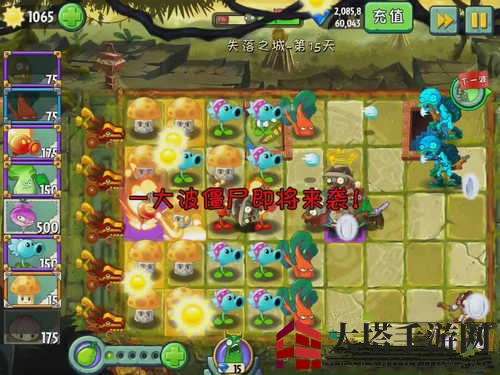 《植物大战僵尸2》失落之城第十五关攻略