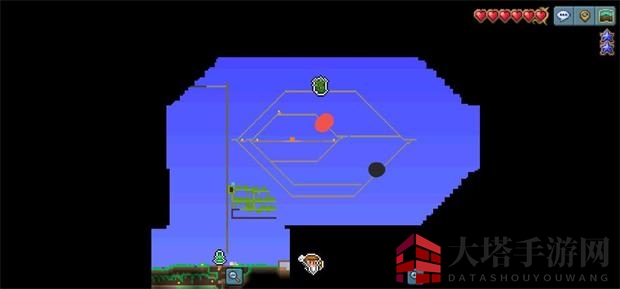 《泰拉瑞亚》内外双环防BOSS占道棱形铁轨玩法攻略