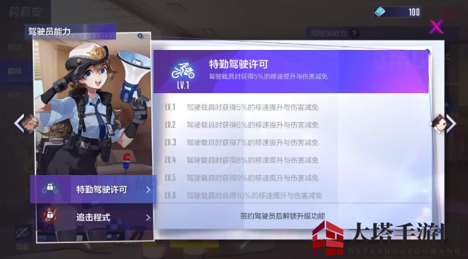 《机动都市阿尔法》莉莉安驾驶员能力介绍