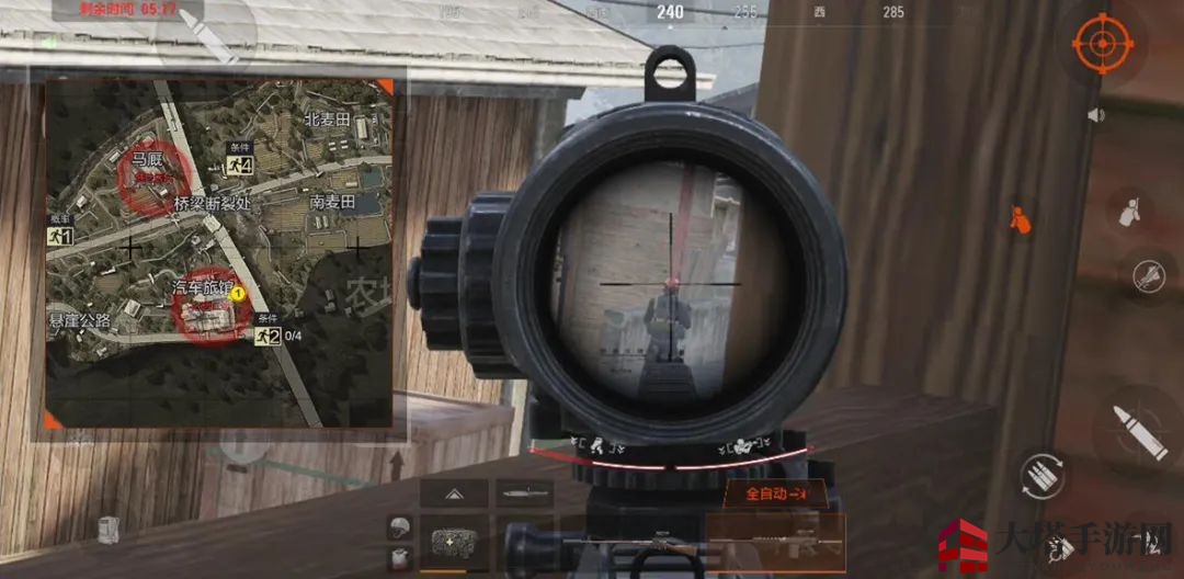 《暗区突围》中距离武器架枪点位揭秘