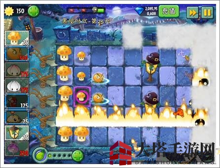 《植物大战僵尸2》黑暗时代第二十五关攻略