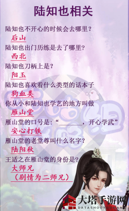 《灵猫传》茶楼问题答案汇总