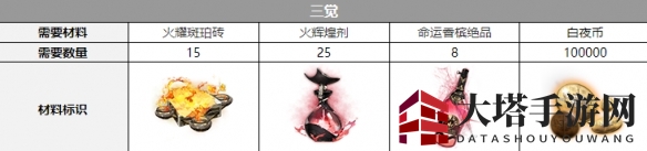 《白夜极光》帕蒂帕茜觉醒材料详览
