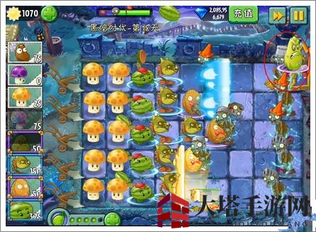 《植物大战僵尸2》黑暗时代第十八关攻略