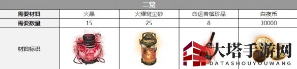 《白夜极光》帕蒂帕茜觉醒材料详览