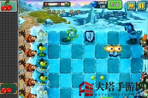 《植物大战僵尸2》冰河世界第六关攻略