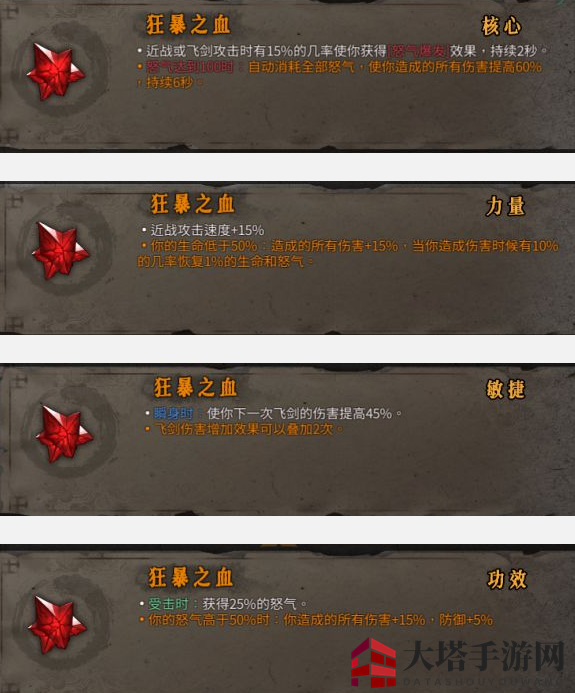 《暖雪》狂暴之血流派推荐