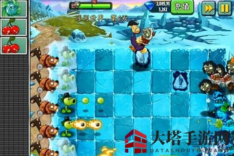 《植物大战僵尸2》冰河世界第六关攻略