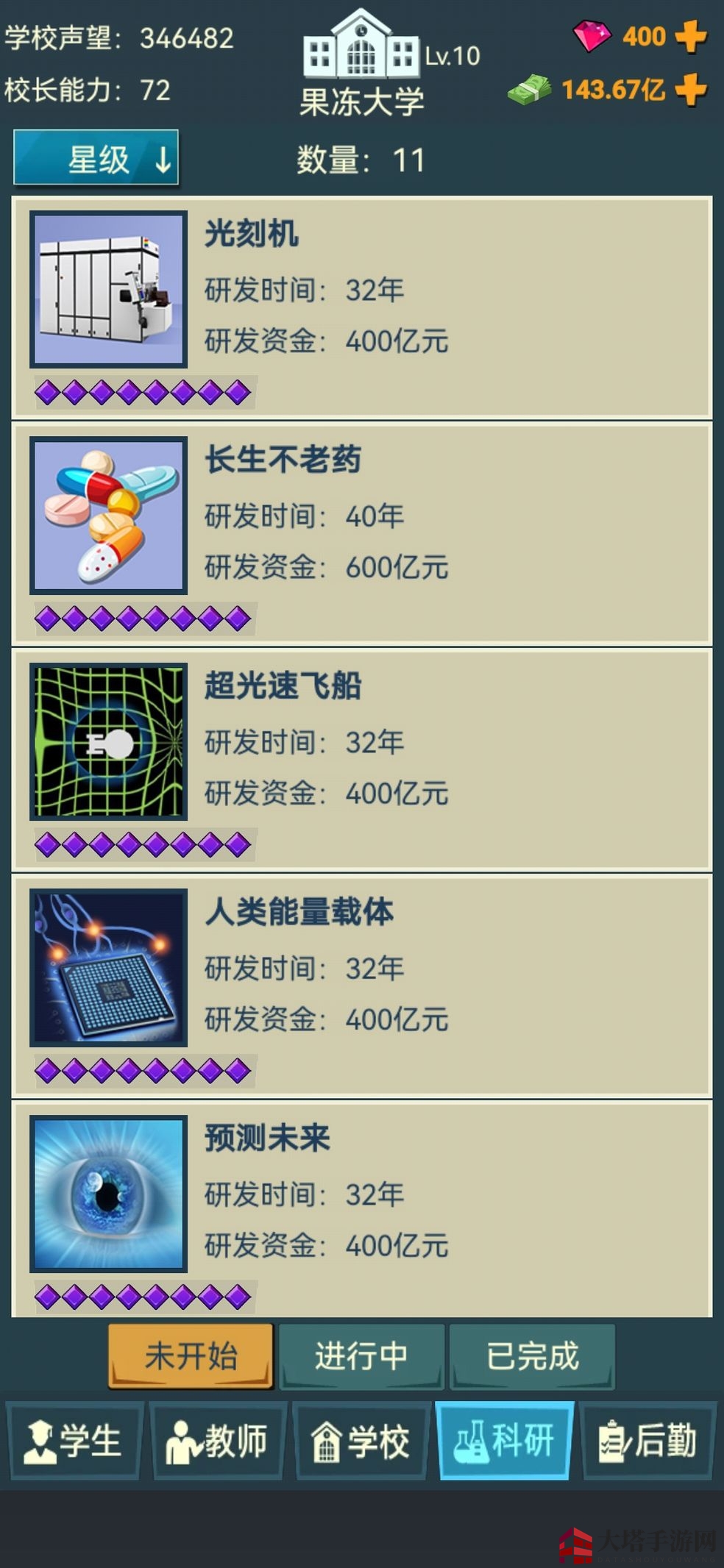 《模拟经营我的大学》新手攻略