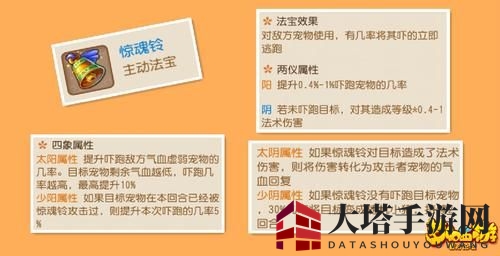 《梦幻西游手游》惊魂铃法宝使用指南