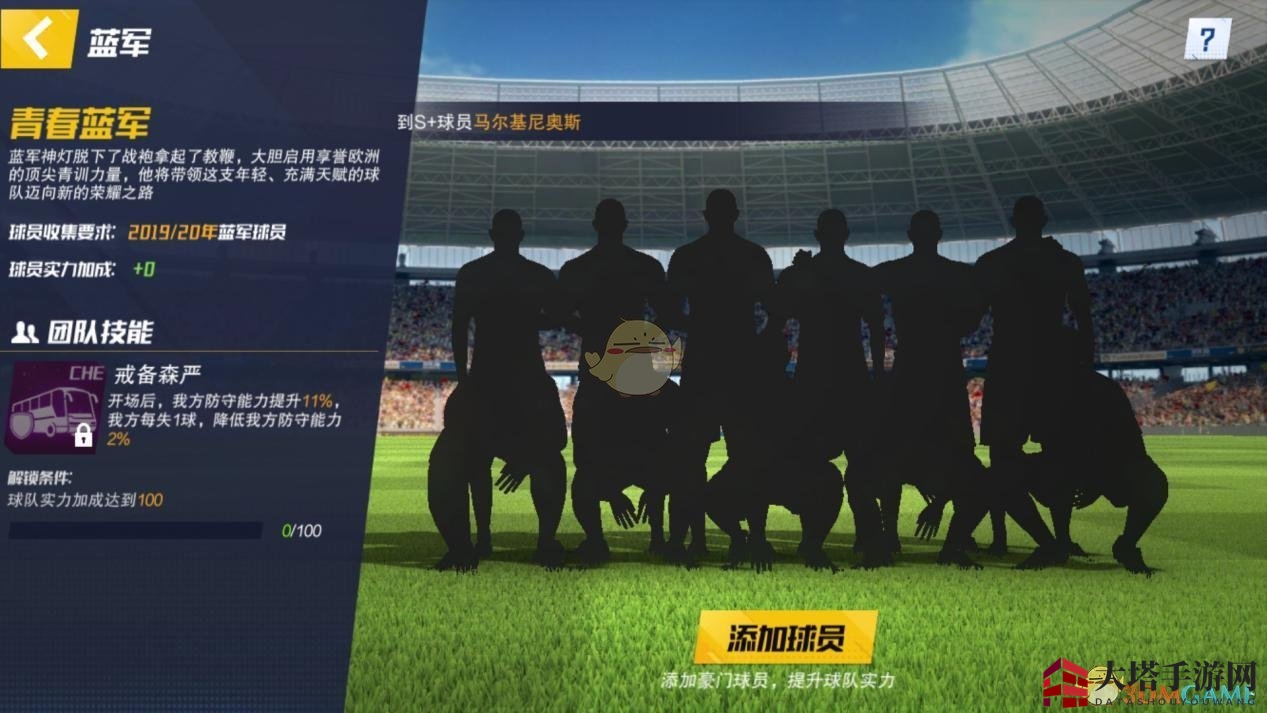 《最佳11人：冠军球会》团队技能介绍与分析