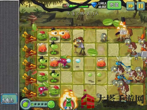 《植物大战僵尸2》失落之城第十四关攻略