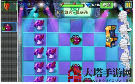 《植物大战僵尸2》摇滚年代第二十一关攻略