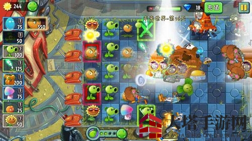 《植物大战僵尸2》未来世界第十六关攻略