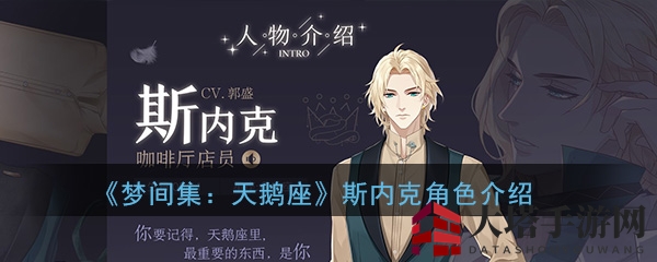 《梦间集天鹅座》王子斯内克：异域逃亡，傲娇治愈，心动之旅