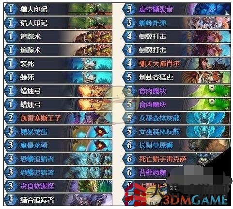 《炉石传说》菜喵独创亡语猎：老虎助力五费曲线，荆棘谷猛虎显神威