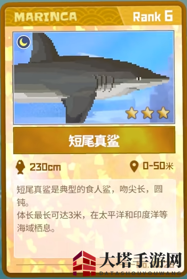 《潜水员戴夫》短尾真鲨抓捕攻略