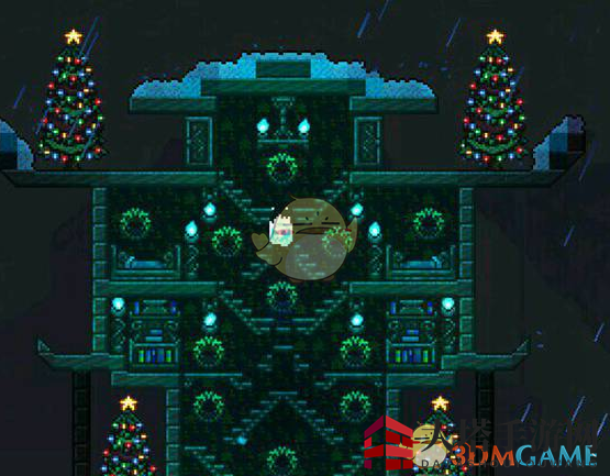 《泰拉瑞亚》北地木风华：别样圣诞住宅，点亮节日温馨时光