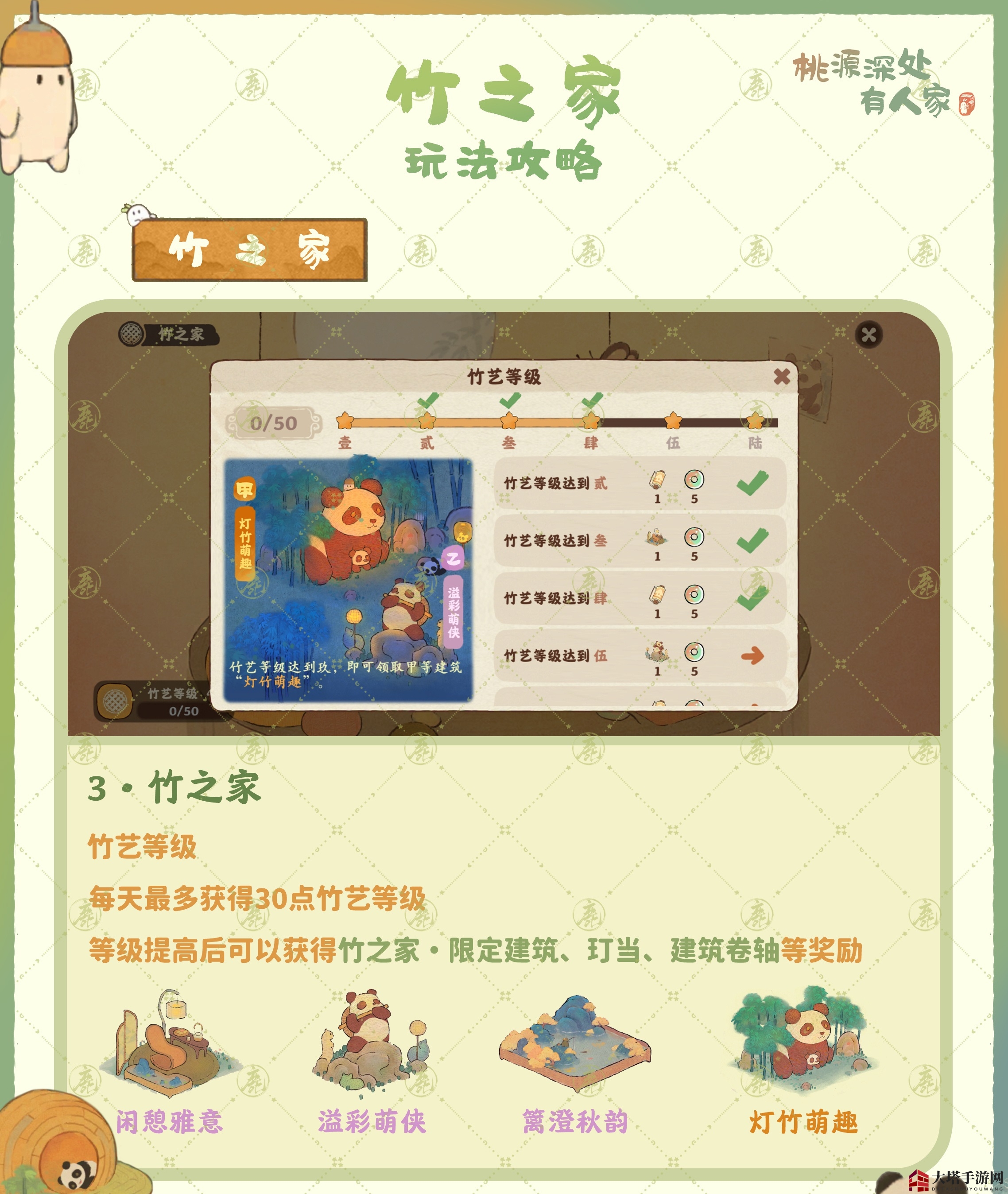 《桃源深处有人家》竹之家玩法揭秘