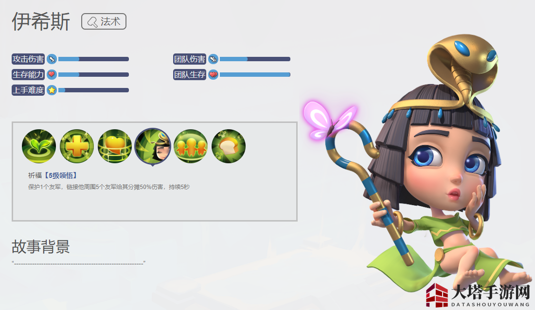 《梦塔防》手游：神秘古埃及女神伊希斯，塔防自走棋新潮流