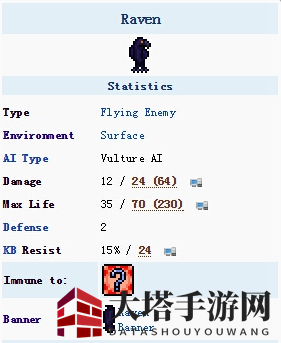 《泰拉瑞亚》万圣节：夜行渡鸦，挑战你的反应速度