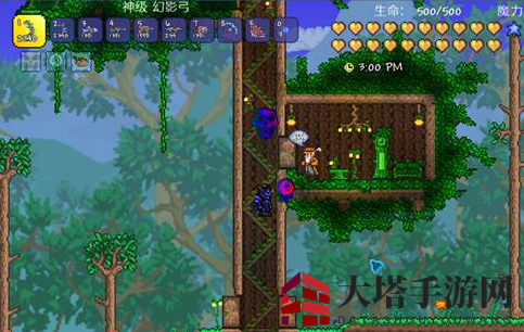 《泰拉瑞亚》手机版世界树建筑攻略
